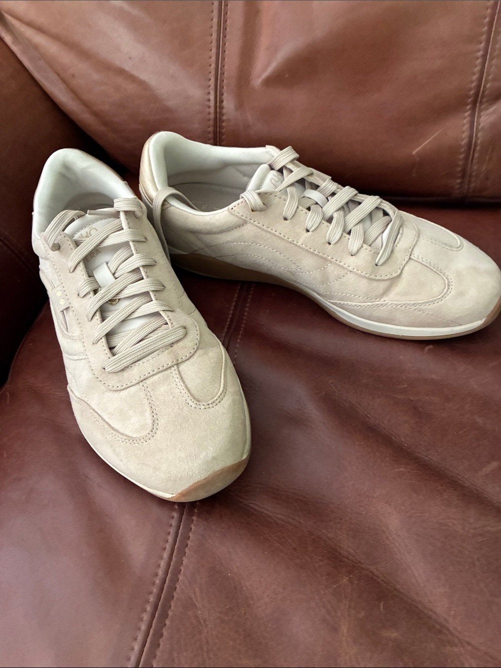 Ryka Women's Beige Suede Sneakers